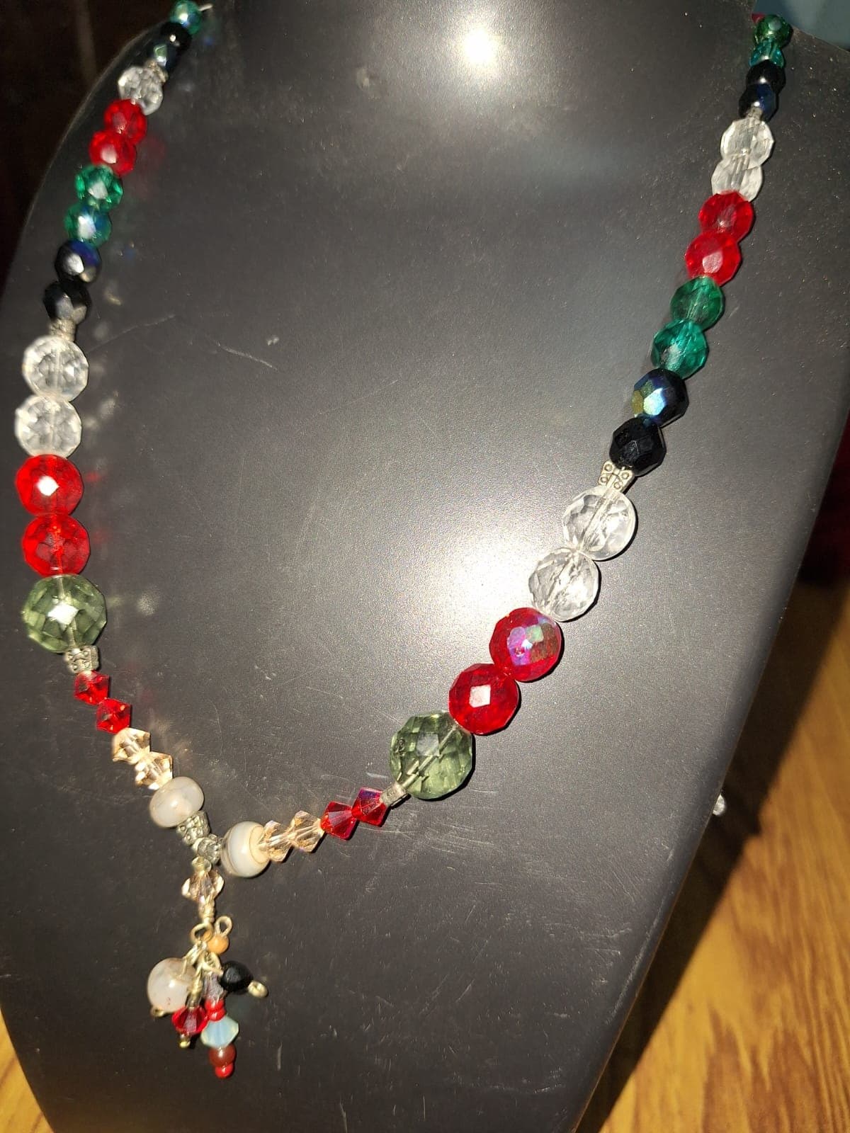 Multicolour Crystal Bead Necklace