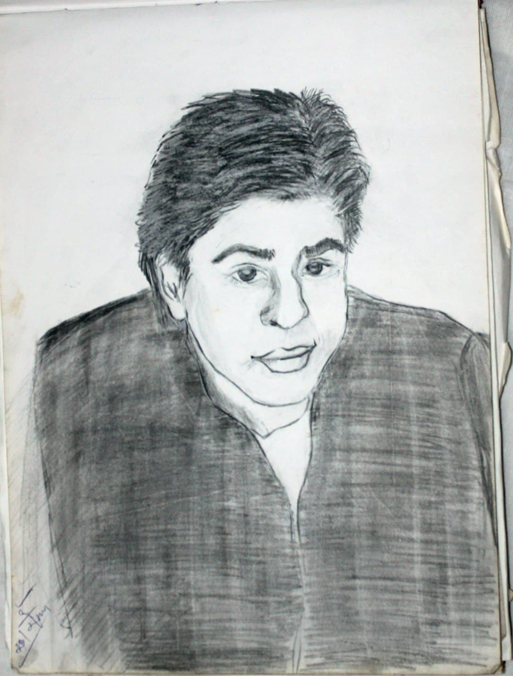 Young Man in Dark Jacket – Pencil Portrait