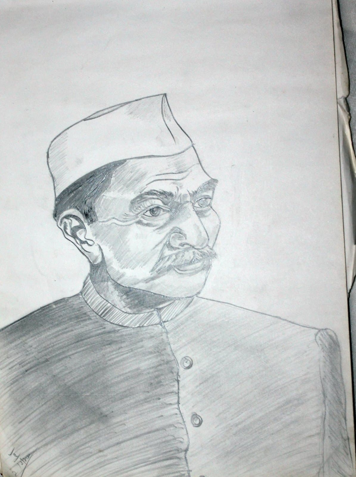 Man in Cap – Pencil Portrait