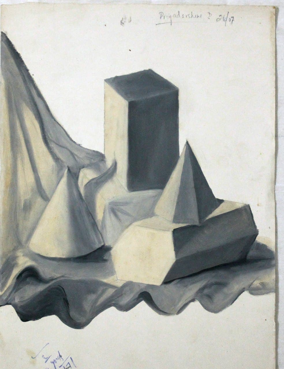 Geometric Shapes Pencil Study